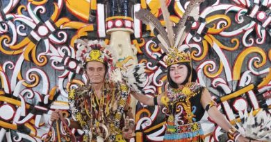 Vio Sari Kunjungi Sentra Usaha Souvenir dan Pernak Pernik Dayak di Kalimantan